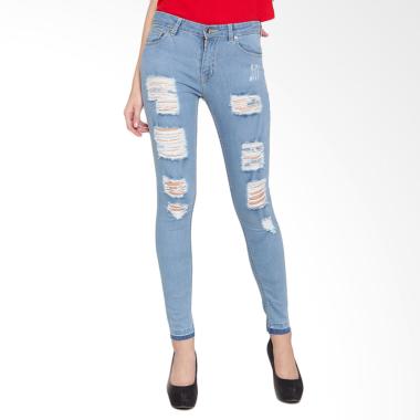 Jual Veyl Jannet Denim Celana Jeans Wanita Blue Online Jual Veyl Jannet Denim Celana Jeans Wanita Blue Online
