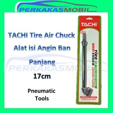 TACHi Kepala Inflator Air Tire Chuck Alat Pompa Isi Isian Pengisi Angin Ban 17 Cm Tc-5H Chrome Plate