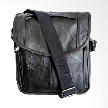 Jual Dm79 Bahan Kulit Asli Tas Selempang Pria Black jual dm79 bahan kulit asli tas selempang pria black