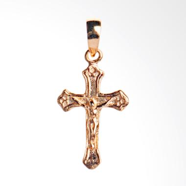 Jual Emas Gold Gloria Salib Yesus Dof Kilap APL Liontin
