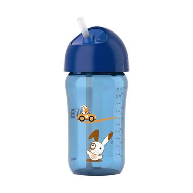 jual philips avent straw cup botol minum anak biru 12oz jual philips avent straw cup botol minum anak biru 12oz