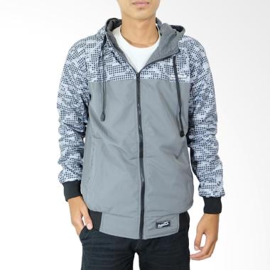 Jual Refill Stuff RS Jaket  Bolak Balik Pria White  Grey 