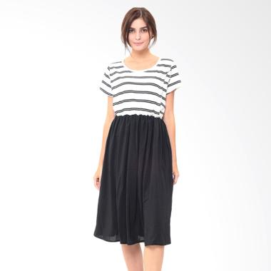 jual mooimom tulle midi nursing dress baju dan menyusui white black harga jual mooimom tulle midi nursing dress baju dan menyusui white black harga