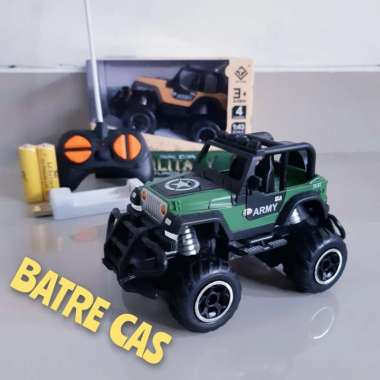 Mainan Mobil RC Car Jeep Offroad Remote Control Militer Anak Laki
