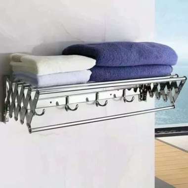 Rak Handuk Tarik Stainless Steel Subron 907