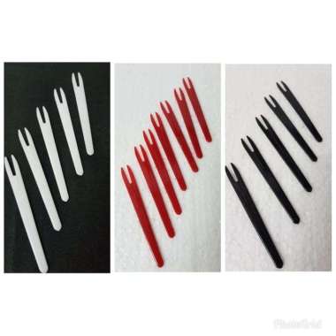 Garpu Kue / Garpu Kecil / Garpu Plastik 100pcs Orange