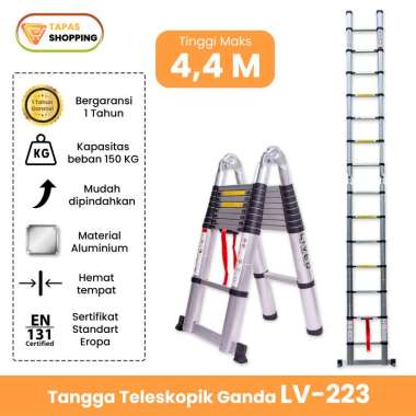 Jual Tangga Aluminium Teleskopik 4 M Terlengkap - Harg a Murah September