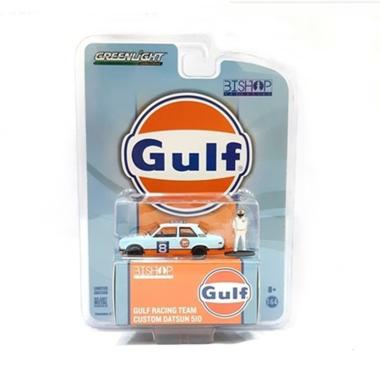 GREENLIGHT CUSTOM DATSUN 510 GULF LIGHT BLUE 1-64