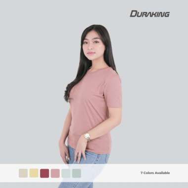 Duraking Kaos Premium Woman Cotton Supima Daily Wear Round Neck XXL Coyote