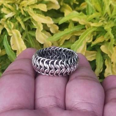 Cincin Ring Perak Silver Bali Kelabang Lipan Asli 925 Pria Laki Wanita Keren Elegan Custom