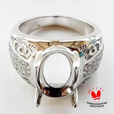 Vee M5 Emban Alpaka Cincin Pria silver