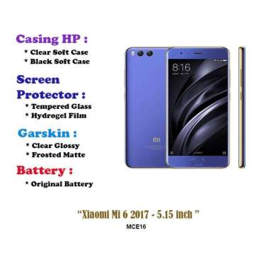Xiaomi Mi 6 2017 - 5.15 inch - Case - Screen Protector - Battery - Dll Hydrogel