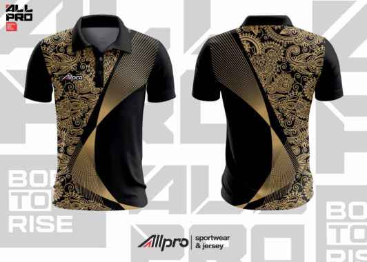 ALLPRO Kaos Polo Sport Jersey Polo Golden Batik L