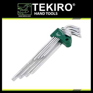 Jual Tekiro Set Kunci L Bintang Panjang - Silver [9 Pcs