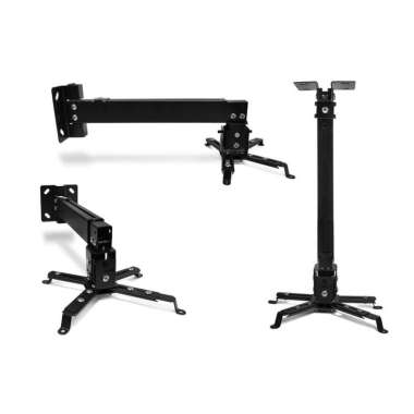 OEM Bracket Lcd Projector Infokus Gantung 80CM dan dinding Briket Proyektor Universal Terbaik HITAM