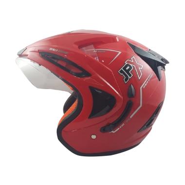 Jual (JPX Supreme Solid Helm Half Face - Red Ferrari 