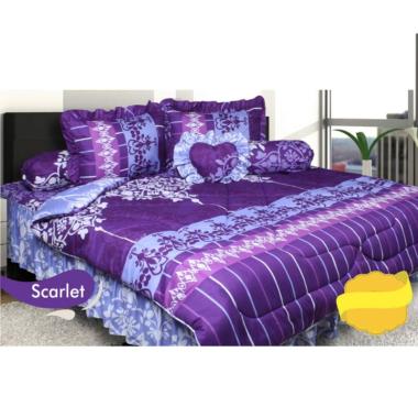jual california motif scarlet rumbai set sprei dan bed jual california motif scarlet rumbai set sprei dan bed