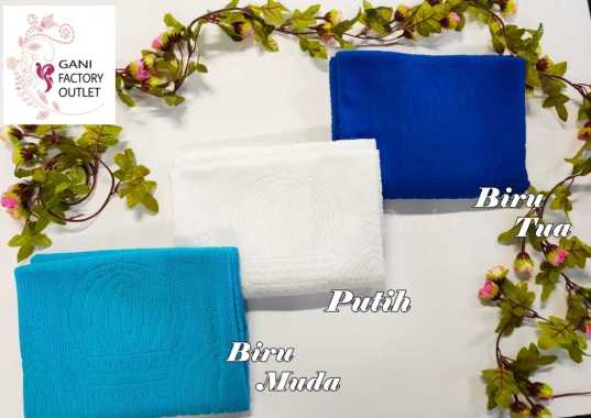 Sajadah Tipis Bahan Brokat Polyester Kode 1276 Biru Muda