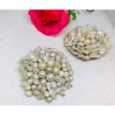 Bros Brooc Mutiara Barok Baroque Hijab dan Non