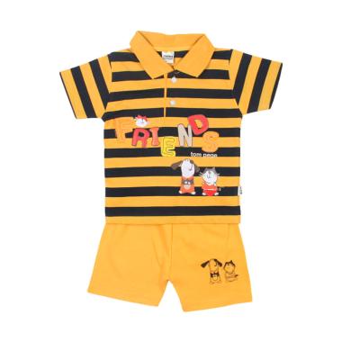 Jual TOMPEGE TP 6864 Kerah Kecil  Salur Setelan Baju  Anak  