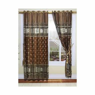 Jual Butik Gorden Georgia B Motif Elegan Gorden Coklat Jual Butik Gorden Georgia B Motif Elegan Gorden Coklat