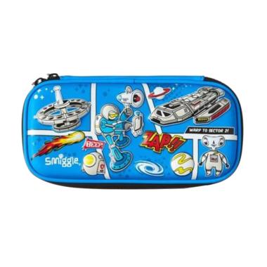 Jual Smiggle Hiya Hardtop Pencil Case - Mid Blue Online