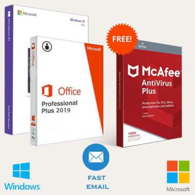 Jual Microsoft Lisensi Windows 10 Pro Original & Lisensi Office 2019