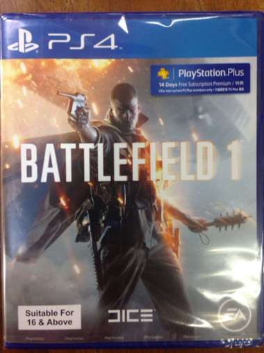 Kaset PS4 Battlefield 1