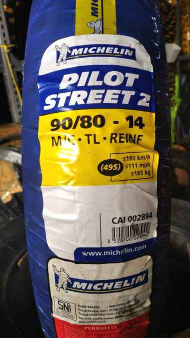 Jual Michelin Pilot Street 2 80 90 14 Terbaik April 2022 - Harga Murah