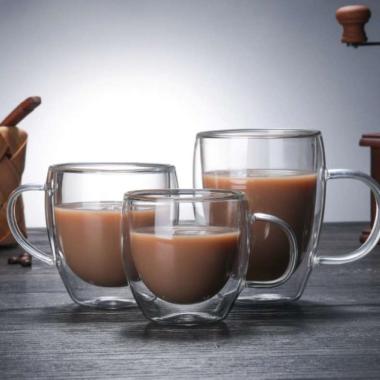Gelas Cangkir Kopi Teh Anti Panas Dingin Double Cup Mug Cup coffee jus 160 ML