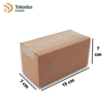 Kardus Karton Packing Polos 15 x 7 x cm (Bisa Custom) - Tokodus Cimahi Coklat