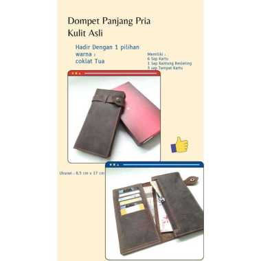 Dompet Panjang Pria Kulit Asli / Dompet Panjang Full kulit Premium JAT