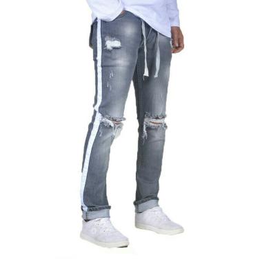 Jual Celana Jeans Sobek Paha Pria Terbaru & Original - Harga Promo
