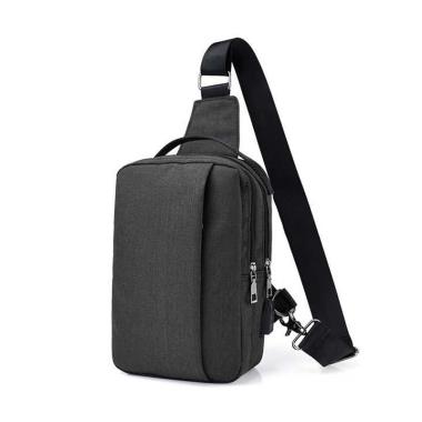 Jual Eiger Travel Pouch Black Stripe Tas Selempang - Hitam