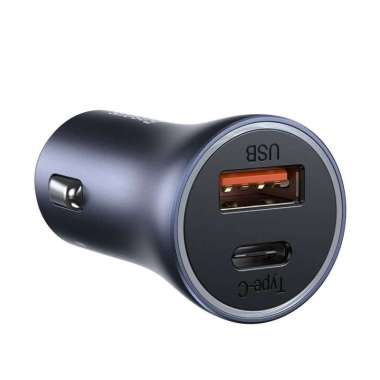 Promo Baseus Digital Display PPS Dual Port USB + PD Car Charger 45W di