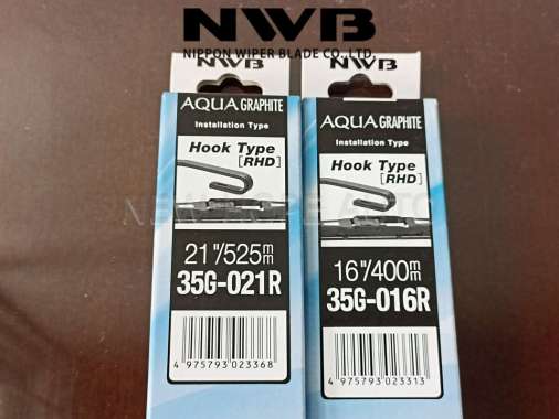 Wiper Blade NWB AQUA 21+16 Sapu Kaca Depan Front Avanza-Veloz-Xenia