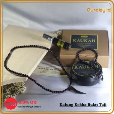 Kalung Kokka Taring/Cabe untuk kesehatan Garansi Asli Free Parfum Dan Gelang Kokka Bulat Hitam