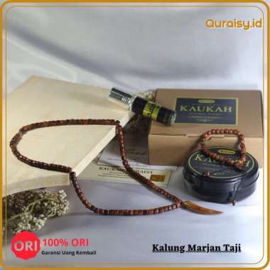 Kalung Kokka Taring/Cabe untuk kesehatan Garansi Asli Free Parfum Dan Gelang Kokka Marjan Coklat