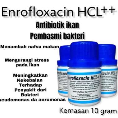 Enrofloxacin/10 gram/obat ikan/ENRO 10/enroflok/antibiotik