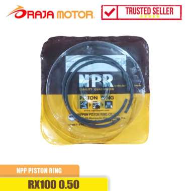 NPP NPR Ring Seher Piston Ring Yamaha RX100 Oversize 0.50 23F-601-00 Hitam