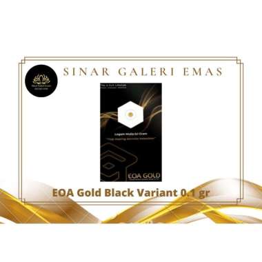 EOA GOLD 0.1 gram Black Variant TERMURAH Emas Mini Emas Batangan Logam Mulia 24 Karat Bersertifikat 