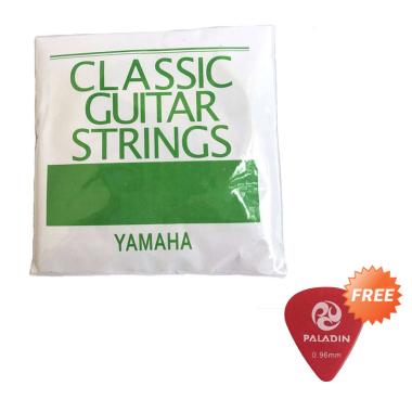 Yamaha Senar Gitar Akustik + Bonus Pick HIjau