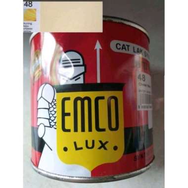 cat minyak kayu besi emco lux warna kuning keju 1/2 kg