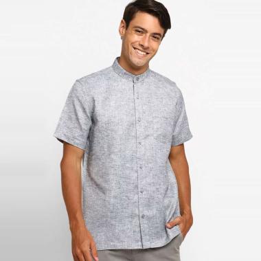 Jual Carvil Men Shirts Zakaria-Gry Baju Koko Lengan