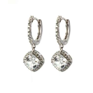 Dparis Silver AM076 Mata Kotak Anting Jepit