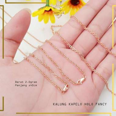 KALUNG CAPELO EMAS ASLI KADAR 375/8K KALUNG CAPELO HOLO CANTIK DAN MEWAH KLCAP