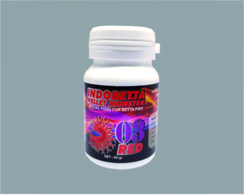 Pelet Cupang Indo Betta Pelet Monster 3 Red 40 Gram AA02605
