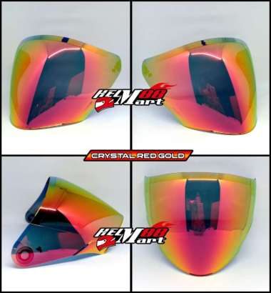 VRC Visor KYT NFJ Iridium Kaca Helm KYT NF-J Semua Ukuran RED