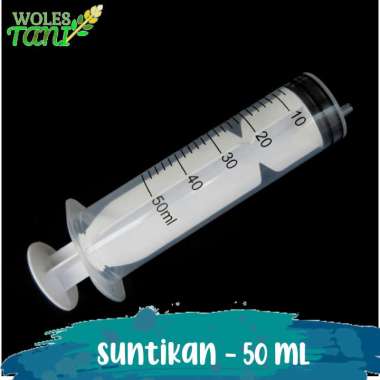 Spuit Suntikan Alat Ukur Nutrisi Hidropponik 50 ml Multicolor