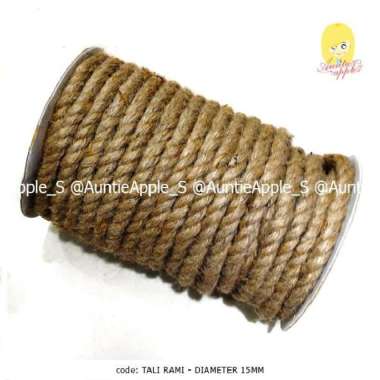 TALI RAMI BESAR 15MM/TALI GONI/TALI VINTAGE/HEMP ROPE/TAMBANG VINTAGE